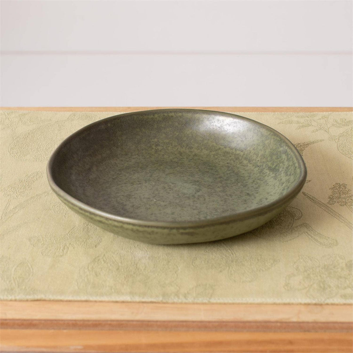 Coupe Bowl Green Reactive Glaze